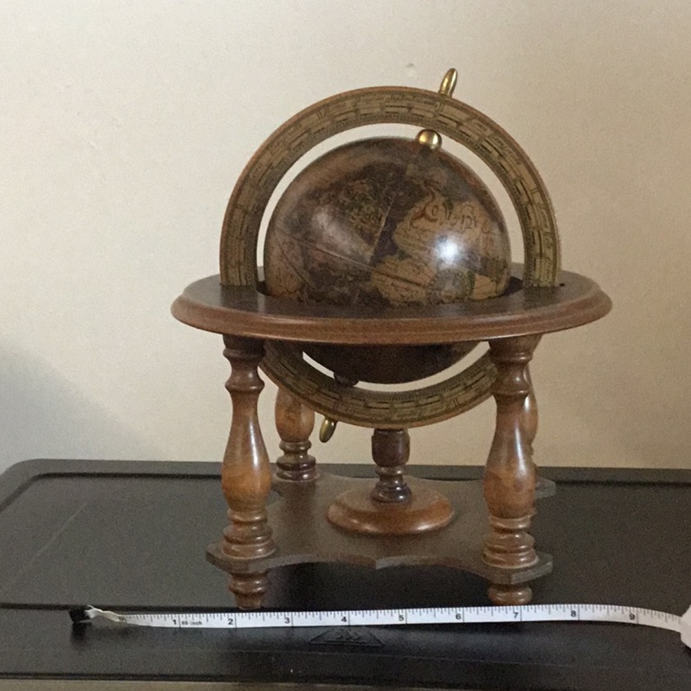 Wood Globe Decoration